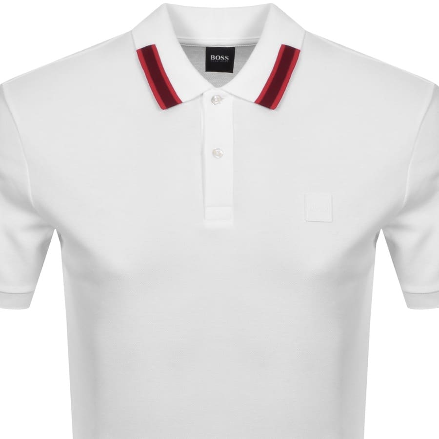Alternative Image for ProductBOSS Parlay Short Sleeve Polo T Shirt White2
